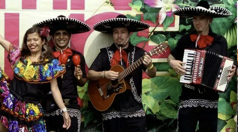 Vuurshow Mexicaanse Feest