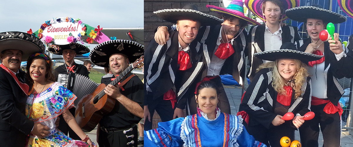 Singers pinatas voor een Mexicaanse Feest